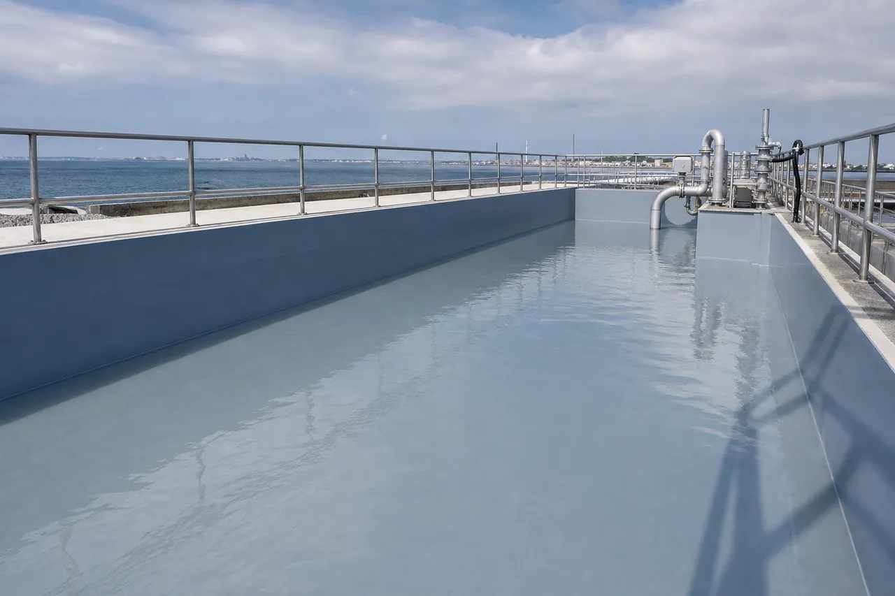 千葉県の湾岸倉庫・工場の防水施工イメージ