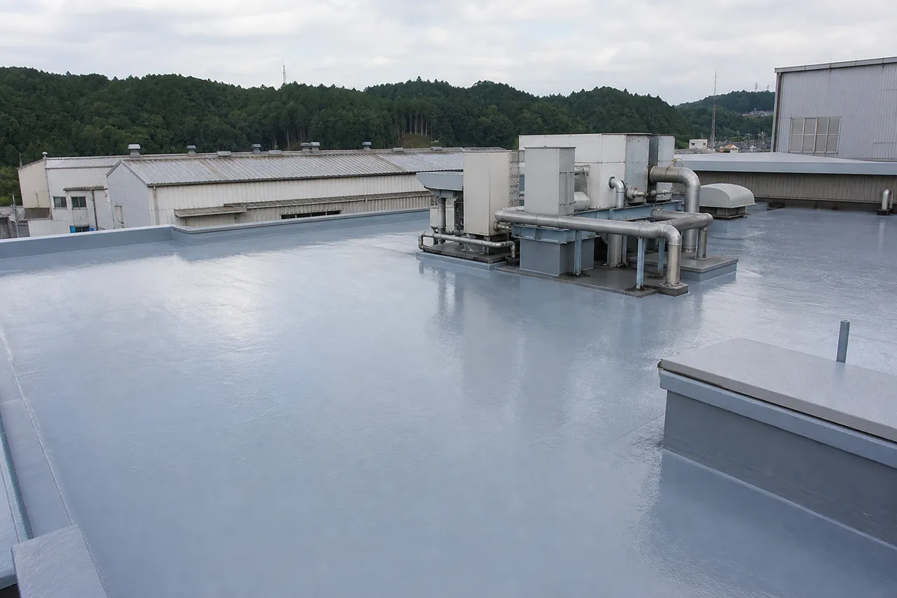 茨城県の工場・プラントの防水施工イメージ