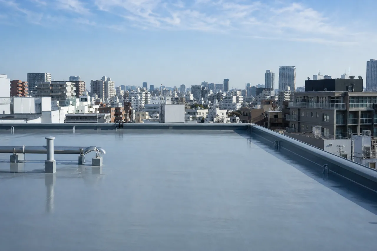 東京都の商業ビル・マンションの防水施工イメージ