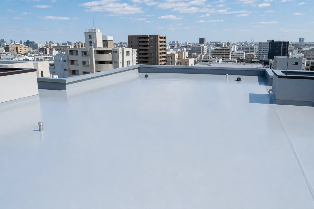 大規模建物の屋上防水イメージ