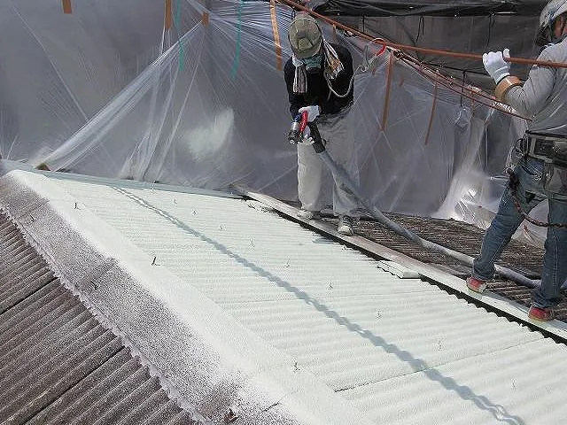 床面施工現場