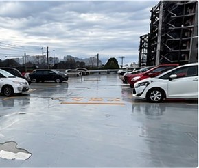 マンション屋上駐車場の防水施工